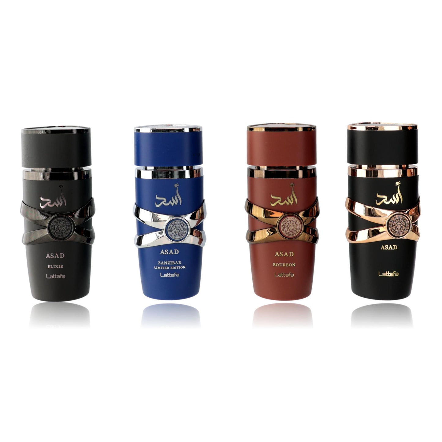 Asad Collection by Lattafa, 4 Piece Gift Set for Men On Hand