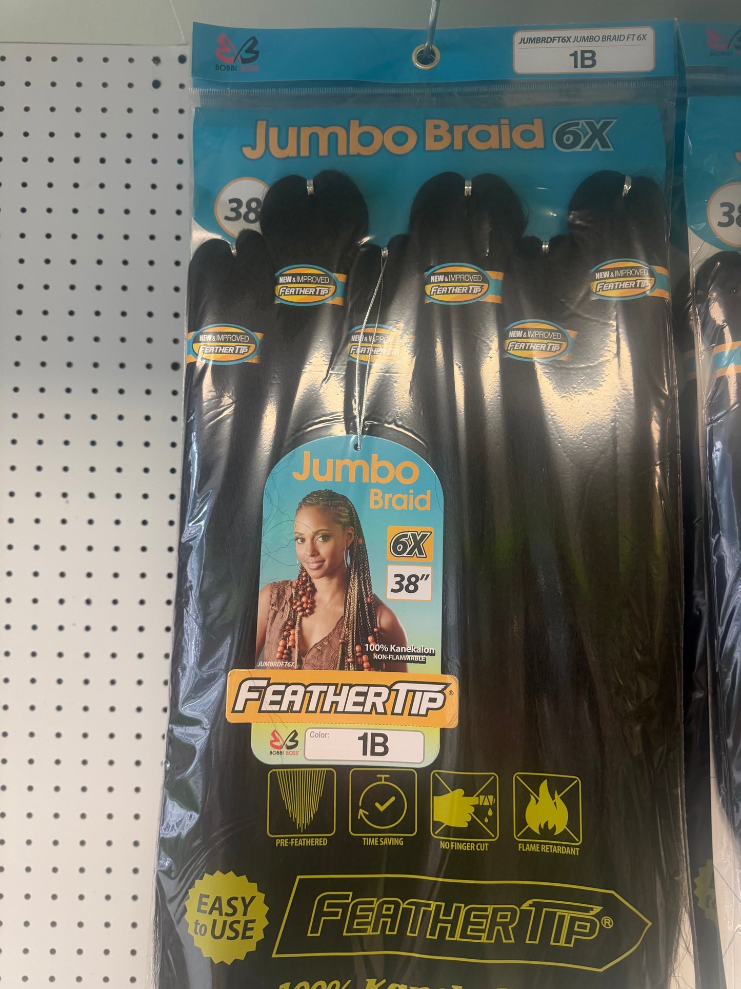 JMB BRAID FTHER TIP 6X #1B