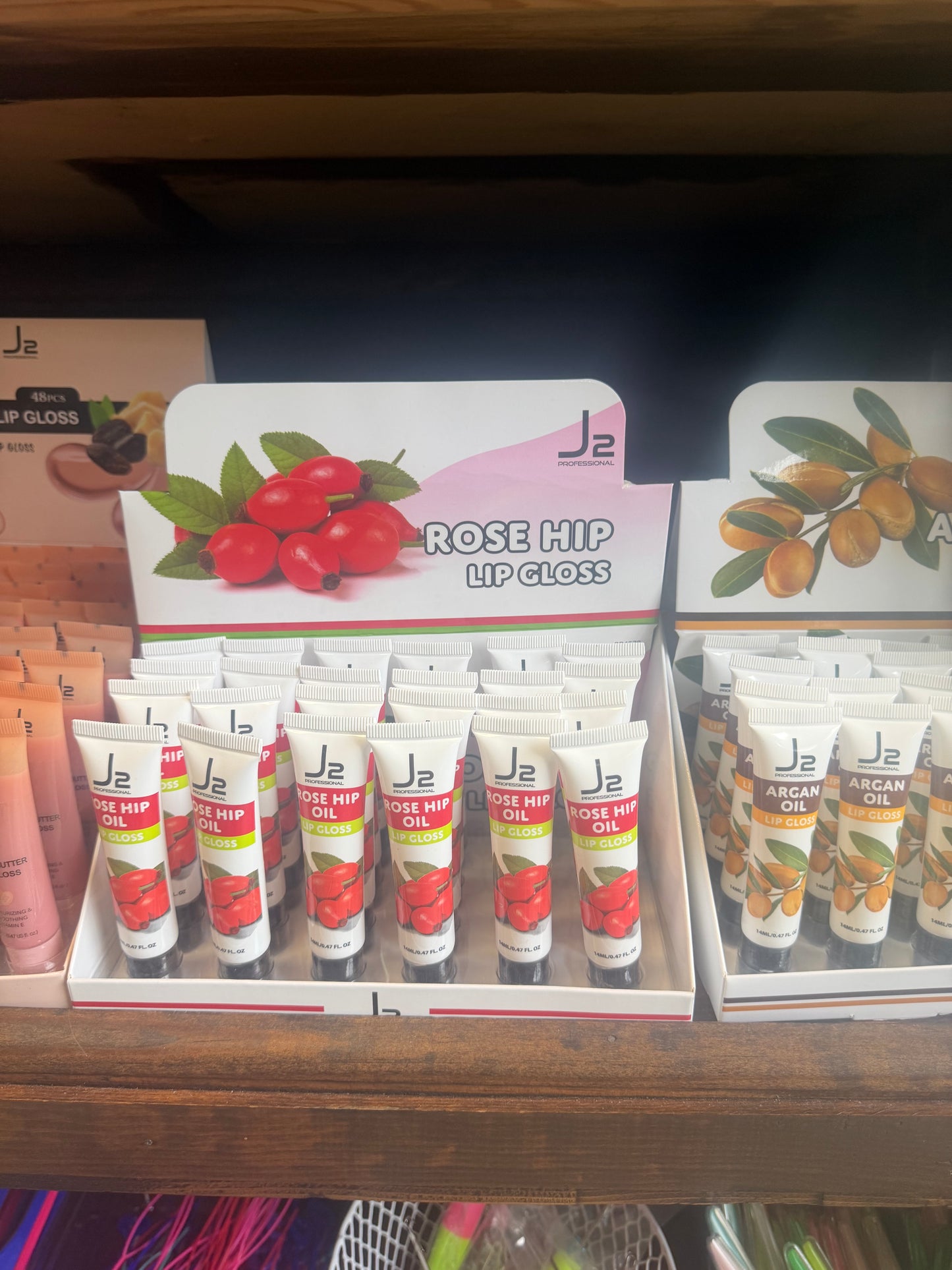 J2 C/LIP GLOSS ROSE HIP OIL 48 PS/DP