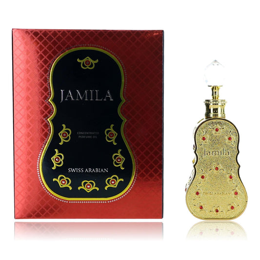Jamila by Swiss Arabian, 0.5 oz Concentrated Perfume Oil for Women-OHoF